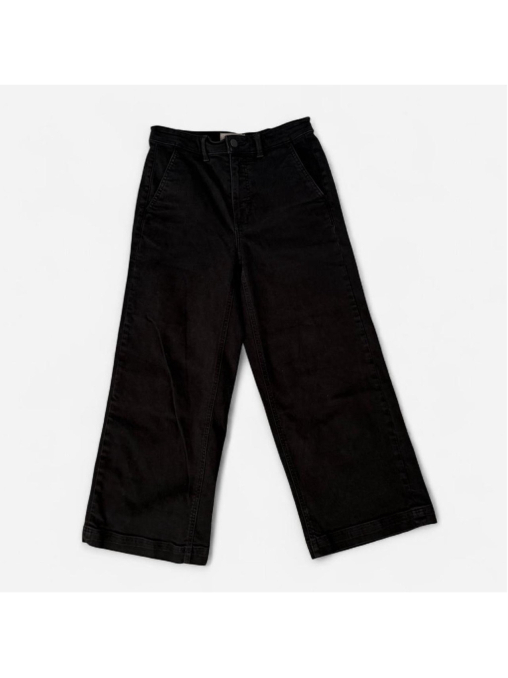 Everlane Black Wide Leg Pants - Size 4 - Picture 2 of 3